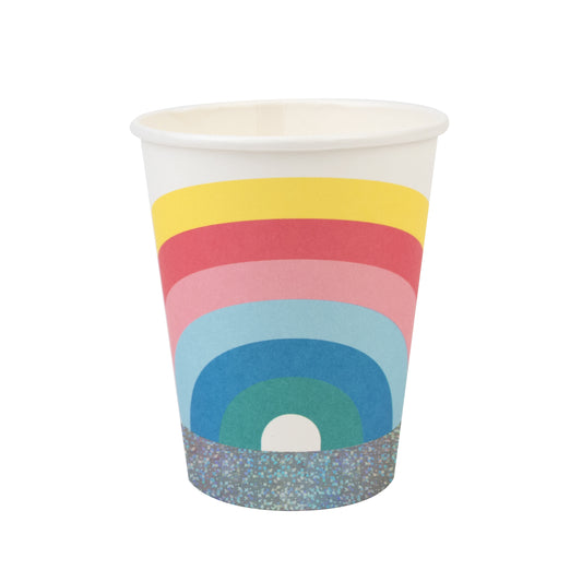 My Little Day paper cups - rainbow  8 paper cups