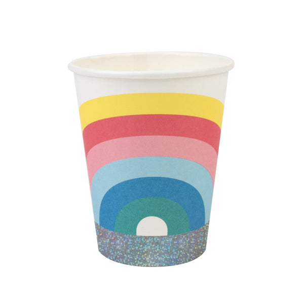 My Little Day paper cups - rainbow  8 paper cups