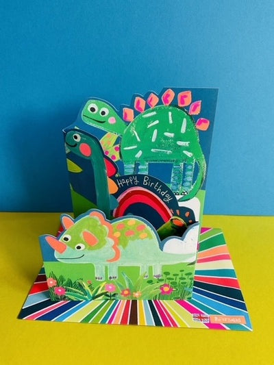 Paper Salad HAPPY BIRTHDAY DINOSAURS CARD