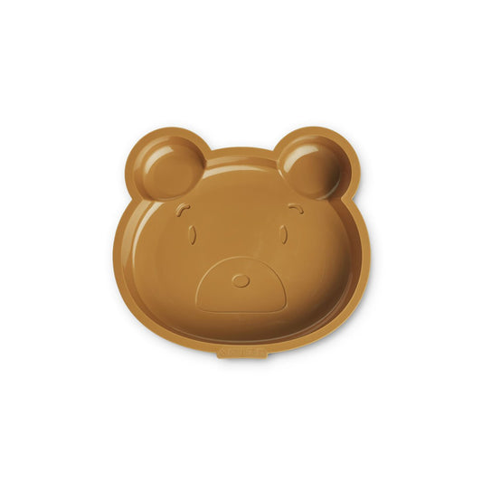 LIEWOOD  AMORY CAKE PAN  MR BEAR GOLDEN CARAMEL