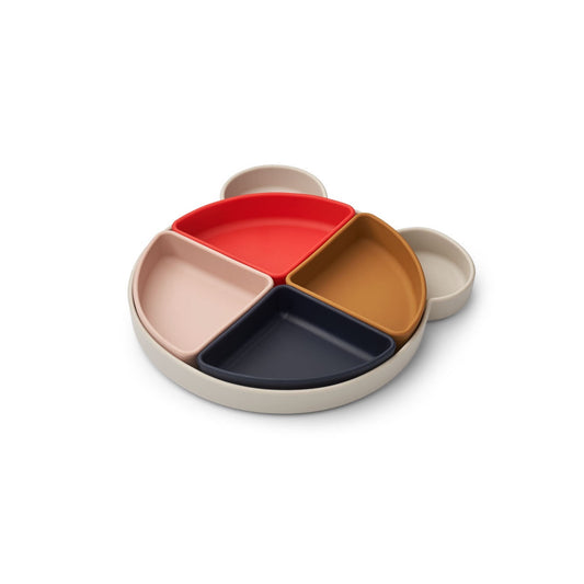 Liewood ARNE DIVIDER PLATE MR BEAR SANDY MULTI MIX