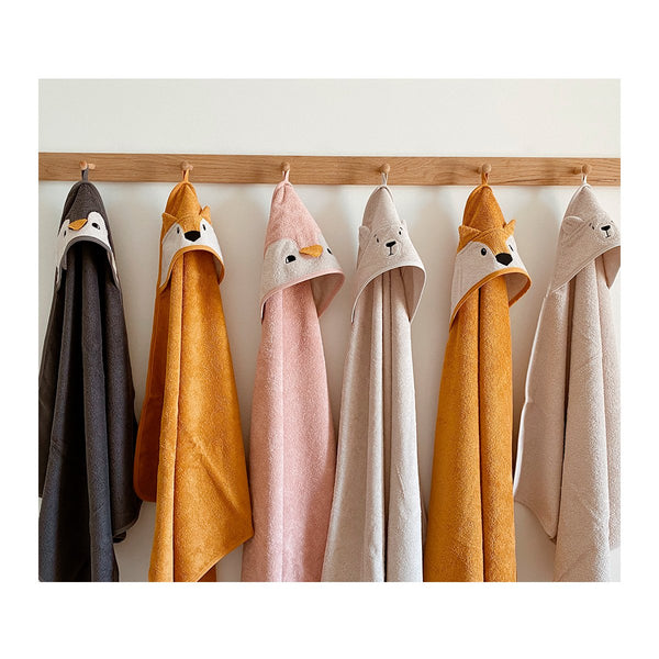 LIEWOOD  Augusta Hooded Junior Towel - Fox mustard big