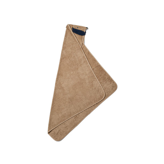 LIEWOOD AUGUSTA HOODED JUNIOR TOWEL DOG / OAT MIX