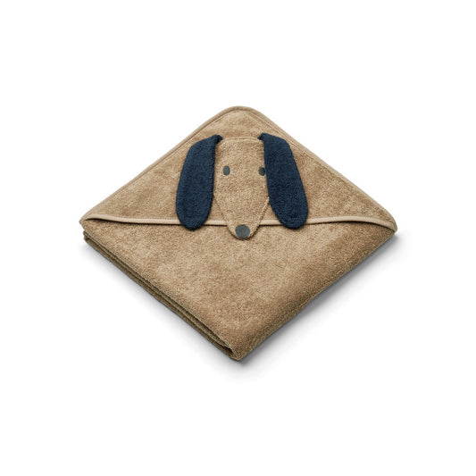 LIEWOOD AUGUSTA HOODED JUNIOR TOWEL DOG / OAT MIX