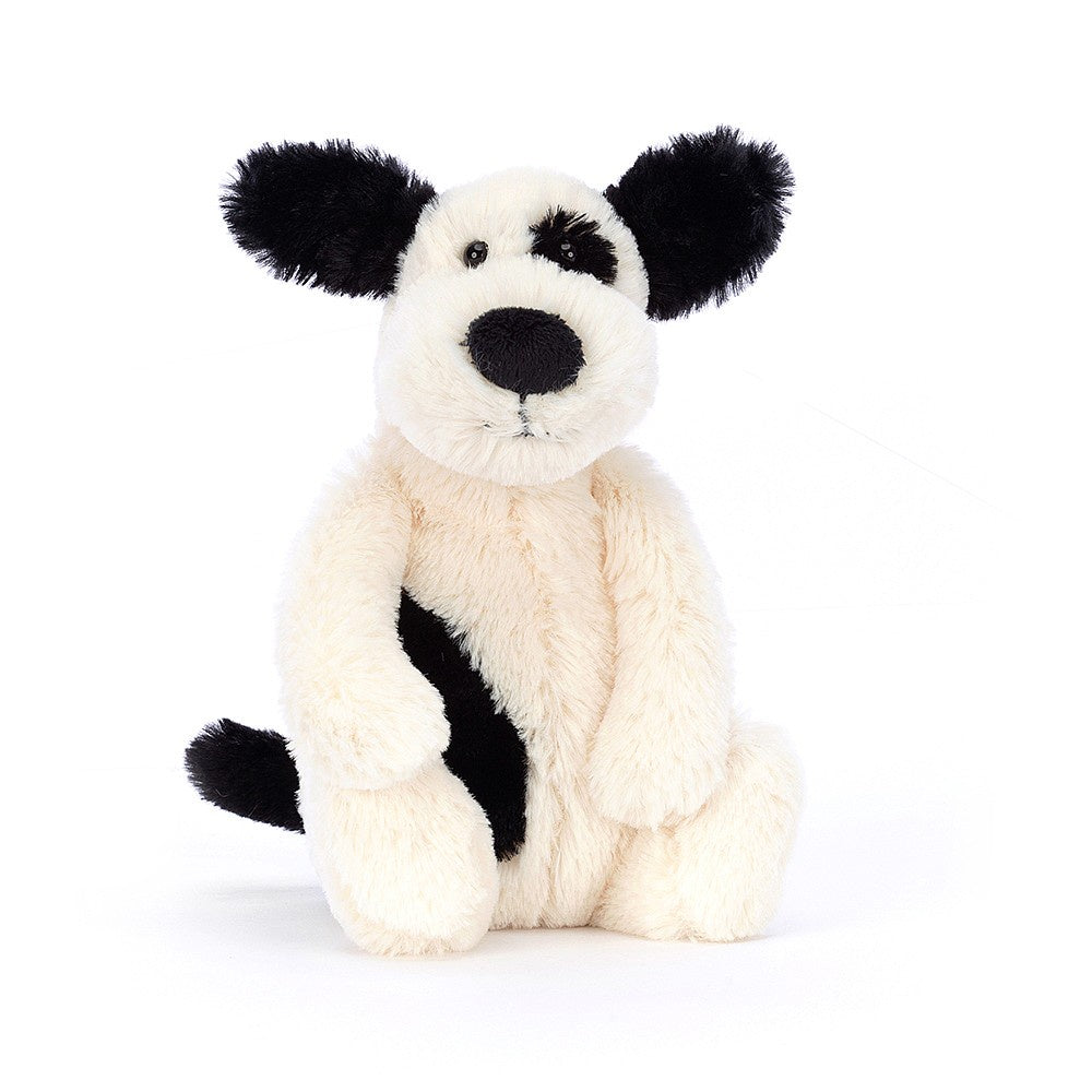 Jellycat Bashful Black & Cream Puppy Small­