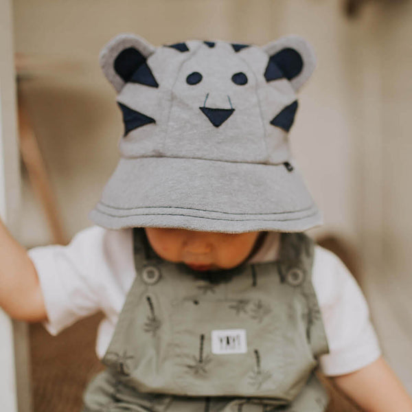 BEDHEAD HATS  Toddler Bucket Hat - Tiger Grey Marle