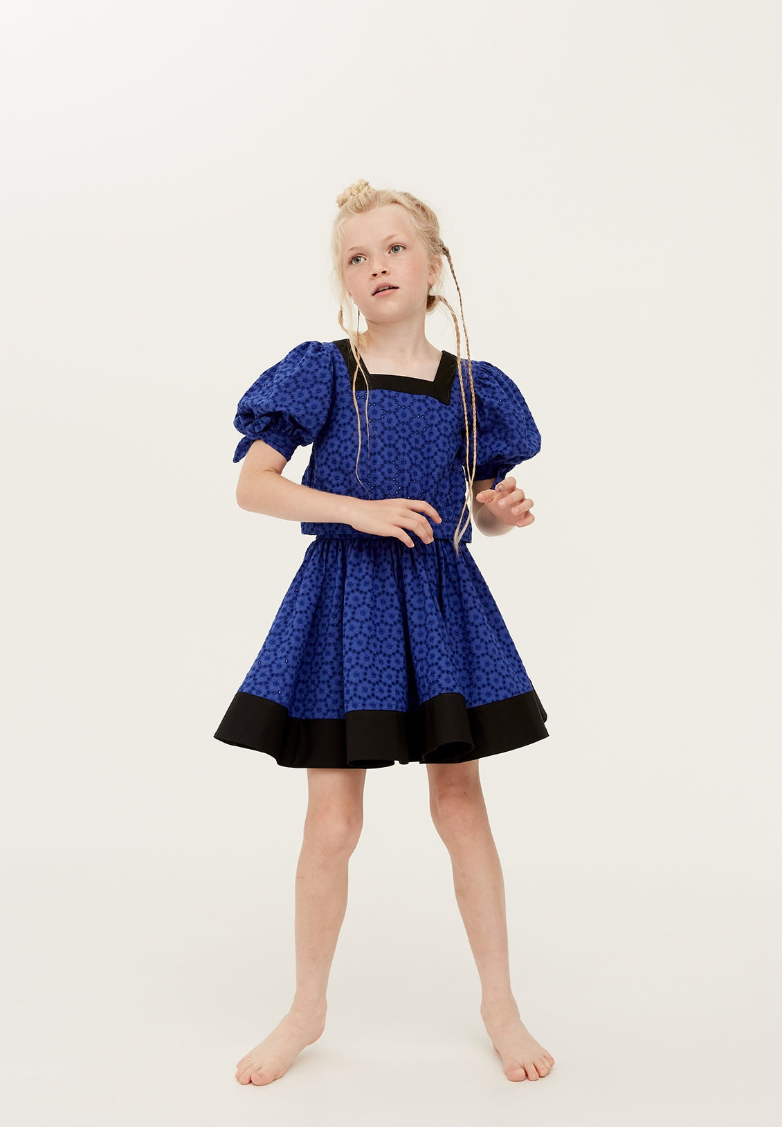 THE MIDDLE DAUGHTER Cut Corners Top + In Full Swing Skirt SET