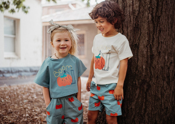 IMIN KIDS Kids T-shirt Beige Boom Tomato