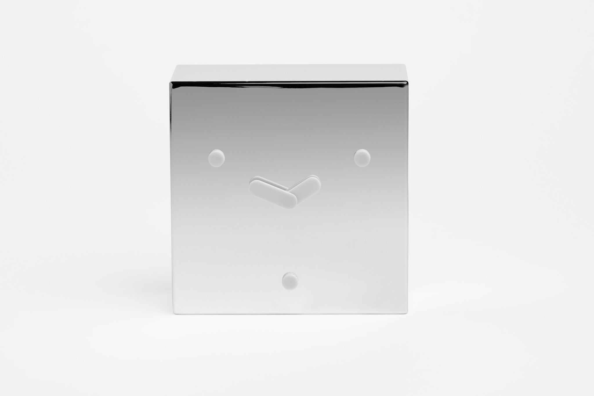 EO Face Clock Mirror Effect Made in ABS with mirror-effect  coating