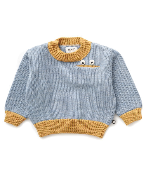 OEUF NYC Blabbermouth Sweater Dusty Blue