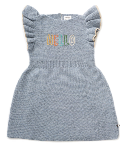 OEUF NYC  Frou Frou Dress Dusty Blue