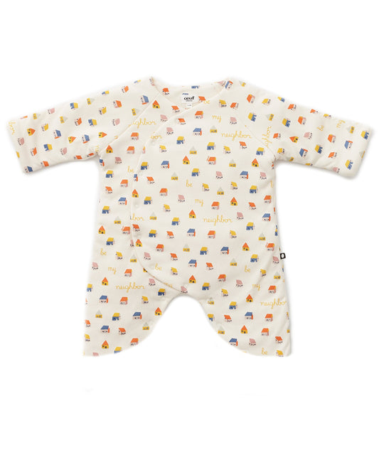 OEUF NYC Puffy Kimono Gardenia/House