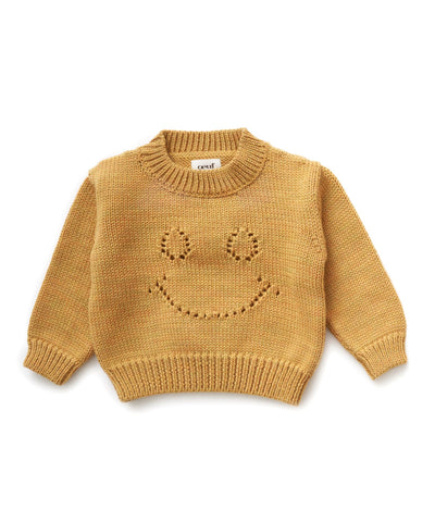 OEUF NYC Smiley Sweater Sunflower