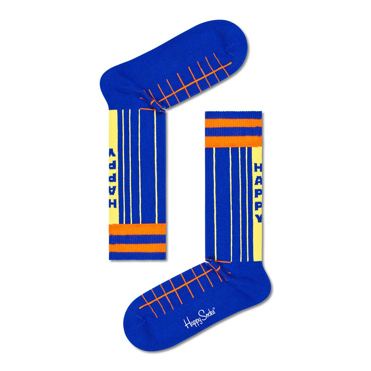 Happy Socks Grid Stripe Sneaker Sock (6300) ADULT
