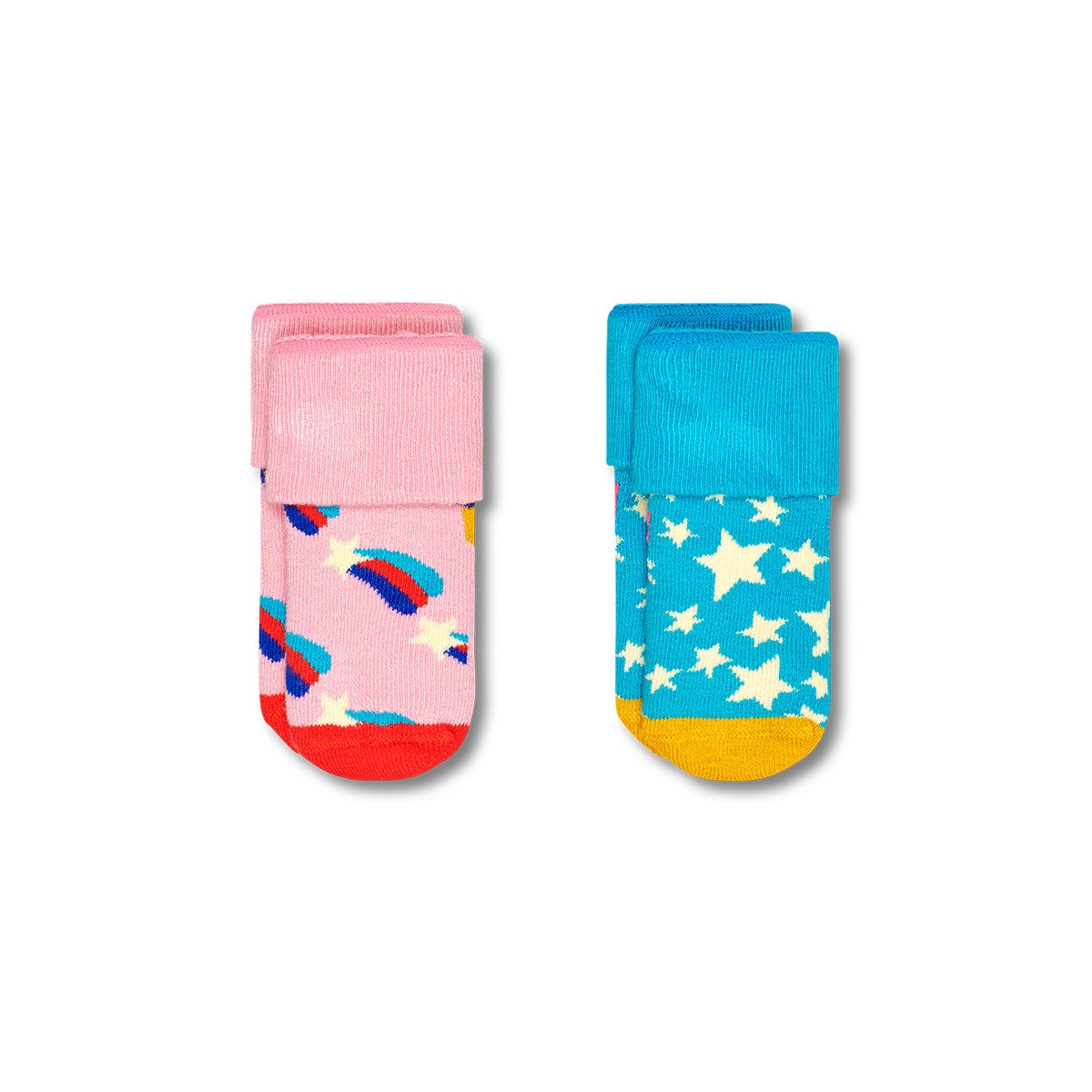 Happy Socks Kids Terry Shooting Star Sock (6300) 2-Pack 0-6M