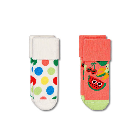 Happy Socks Kids Terry Socks Fruit Mix 2-Pack