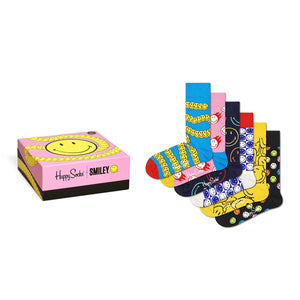 Happy Socks Smiley Gift Set (3300) 6-Pack ADULT