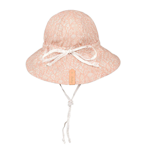 BEDHEAD HATS 'Wanderer' Girls Panelled Bucket Sun Hat - Freya / Flax