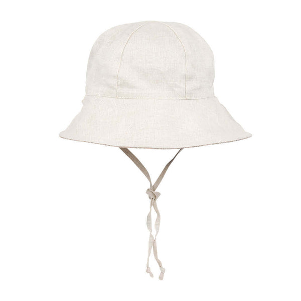 BEDHEAD HATS 'Wanderer' Girls Panelled Bucket Sun Hat - Freya / Flax