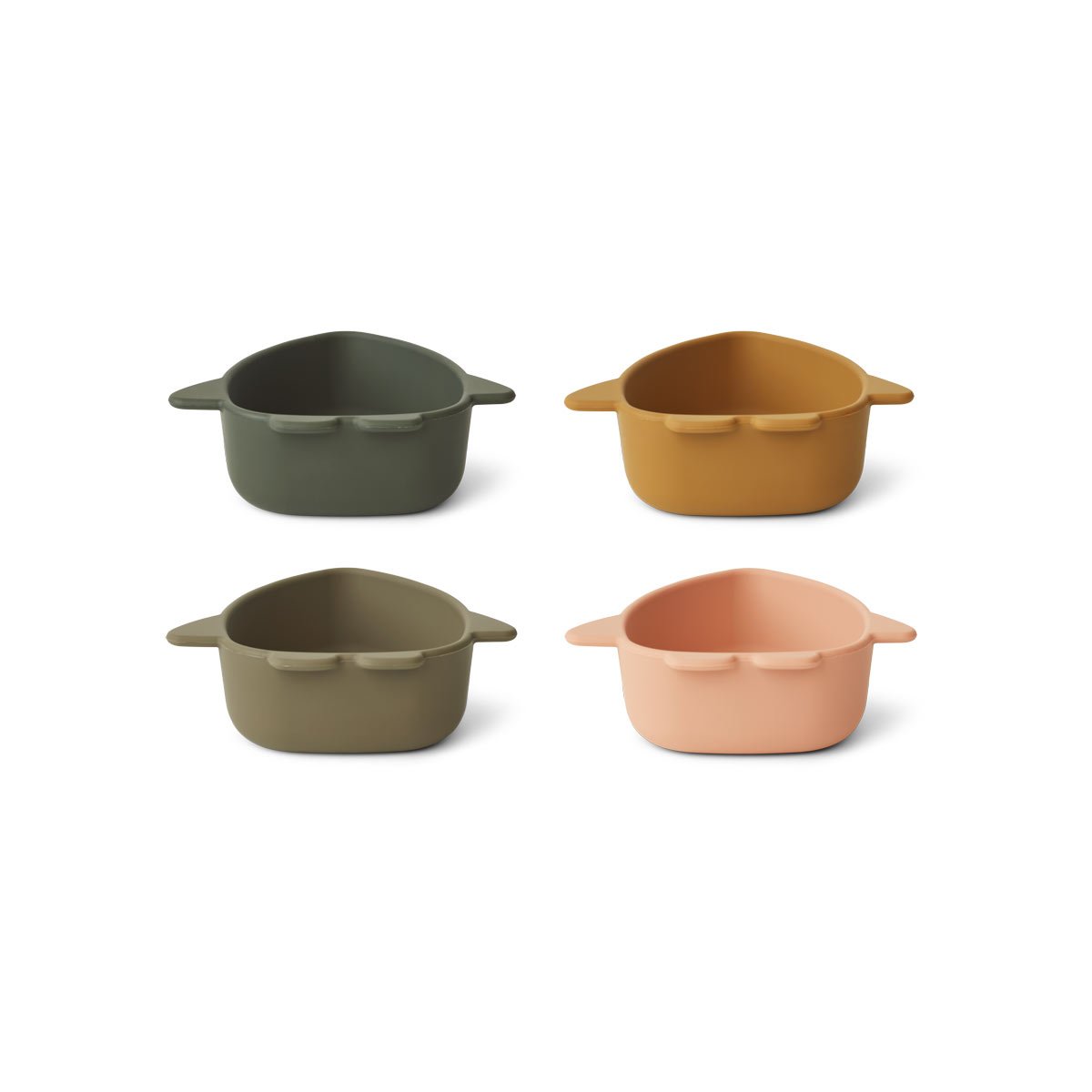 LIEWOOD Iggy Silicone Bowls 4 Pack - Space multi mix