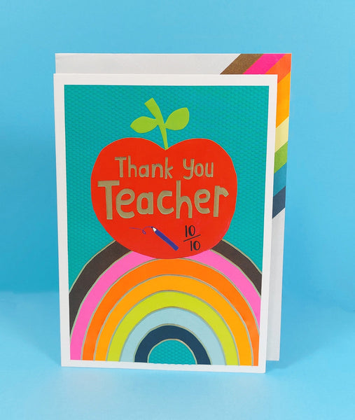 Paper Salad THANK YOU TEACHER CARD