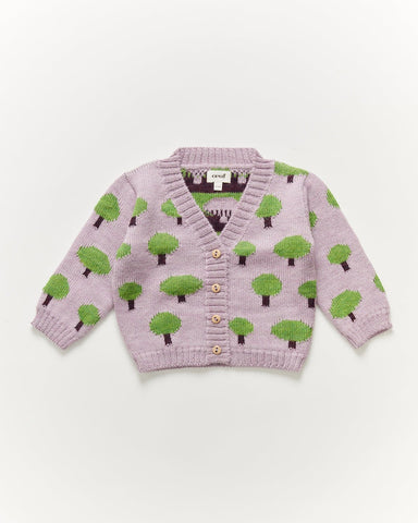 OEUF NYC Tree Motif Cardigan Valerian