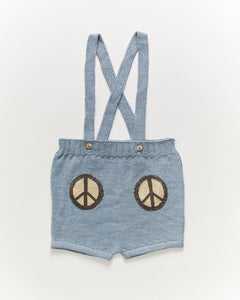 OEUF NYC Peace Pocket Suspender Shorts mist