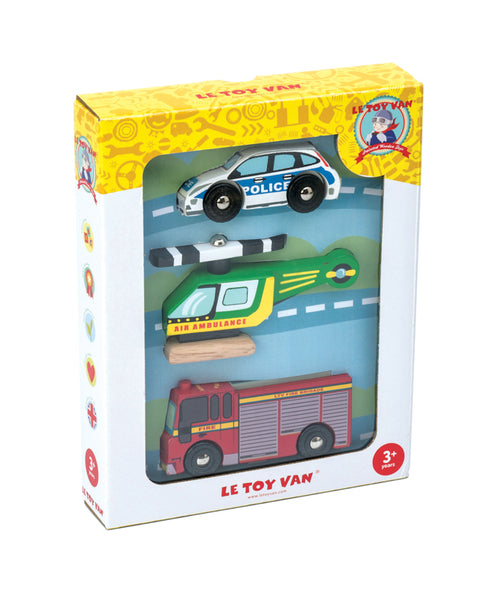 Le Toy Van Emergency Vehicles Set