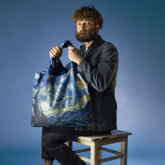 LOQI | Vincent Van Gogh Shopping Bag Museum Collection - Starry Night
