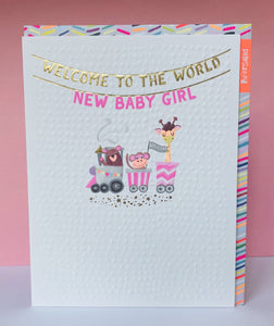 Paper Salad BABY GIRL CARD