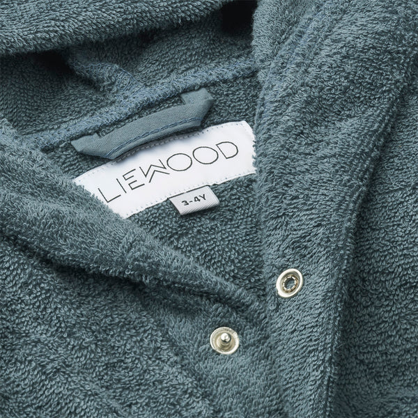 LIEWOOD LILY BATHROBE Dino whale blue