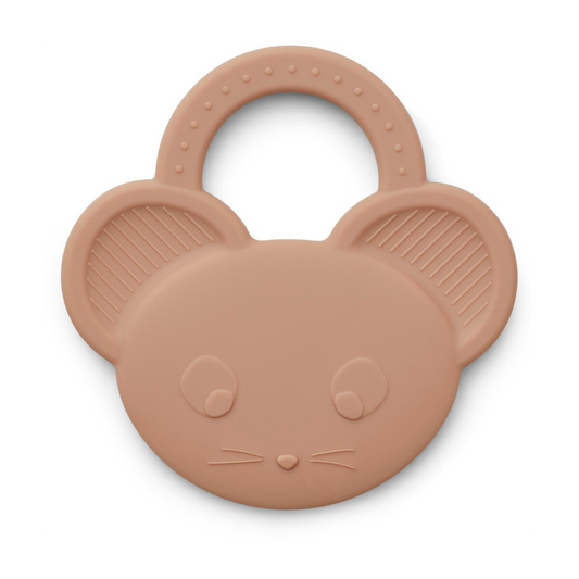 LIEWOOD GEMMA SILICONE TEETHER MOUSE PALE TUSCANY