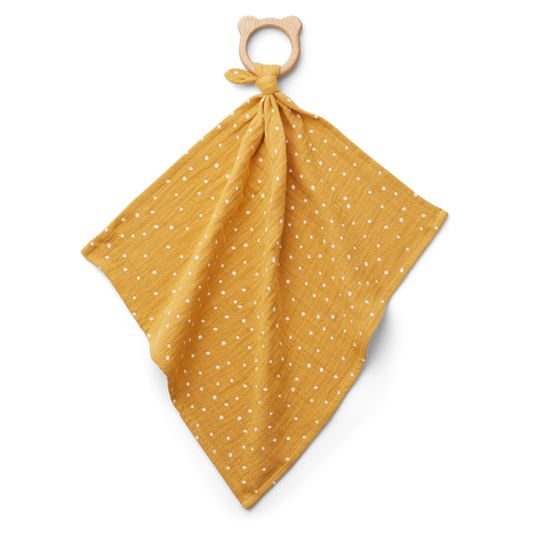 LIEWOOD Dines teether cuddle cloth Confetti yellow mellow