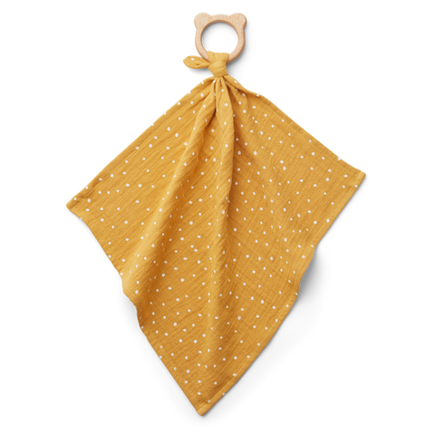 LIEWOOD Dines teether cuddle cloth Confetti yellow mellow