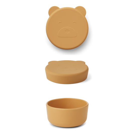 LIEWOOD Carrie snack box Mr bear yellow mellow