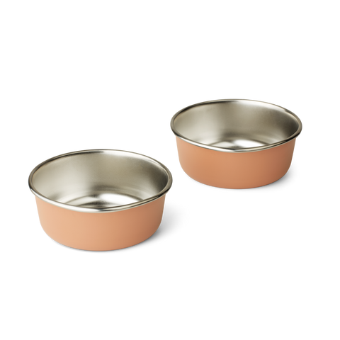 LIEWOOD EDGAR BOWL 2 PACK TUSCANY ROSE