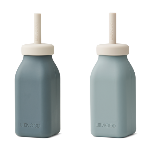 Liewood ERIKA MILKSHAKE BOTTLE 2 PACK BLUE MIX