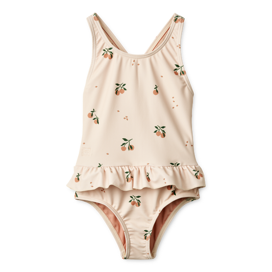 LIEWOOD AMARA PRINTED SWIMSUIT PEACH / SEA SHELL