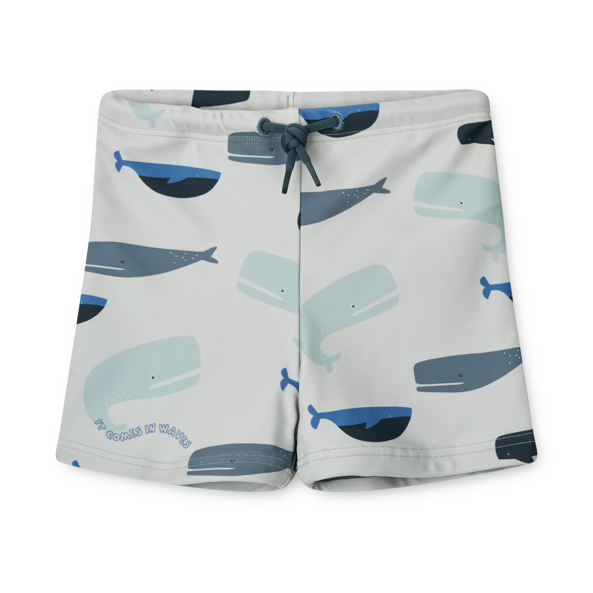LIEWOOD OTTO SWIM PANTS WHALES / CLOUD BLUE