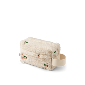 LIEWOOD TRINE EMBROIDERED PILE TOILETRY BAG PEACH / SANDY EMBROIDERY