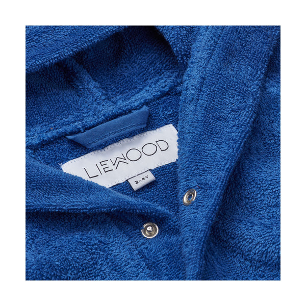 LIEWOOD LILY BATHROBE  DINO/SURF BLUE