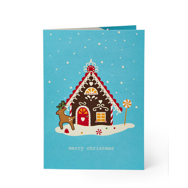 Moma 3d Holiday Cards (8pcs) - Gingerbread House