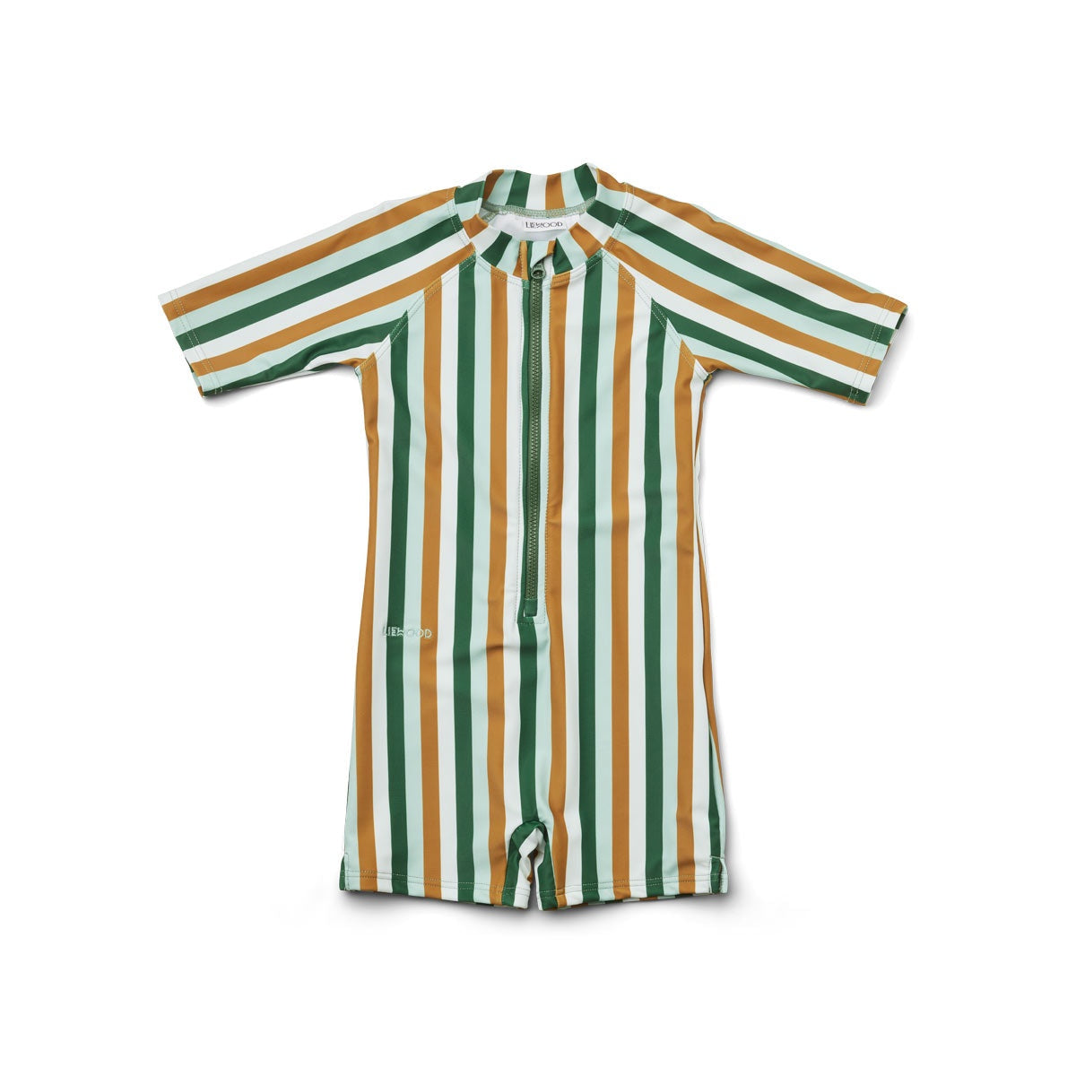 LIEWOOD MAX SWIM JUMPSUIT STRIPE: DUSTY MINT MULTI MIX