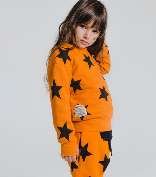 NUNUNU star sweatshirt orange