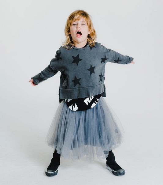 NUNUNU magic skirt ice grey