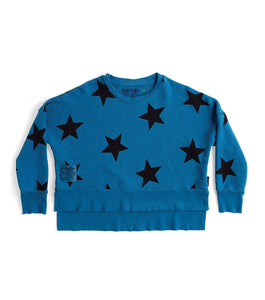 NUNUNU star box sweatshirt blue