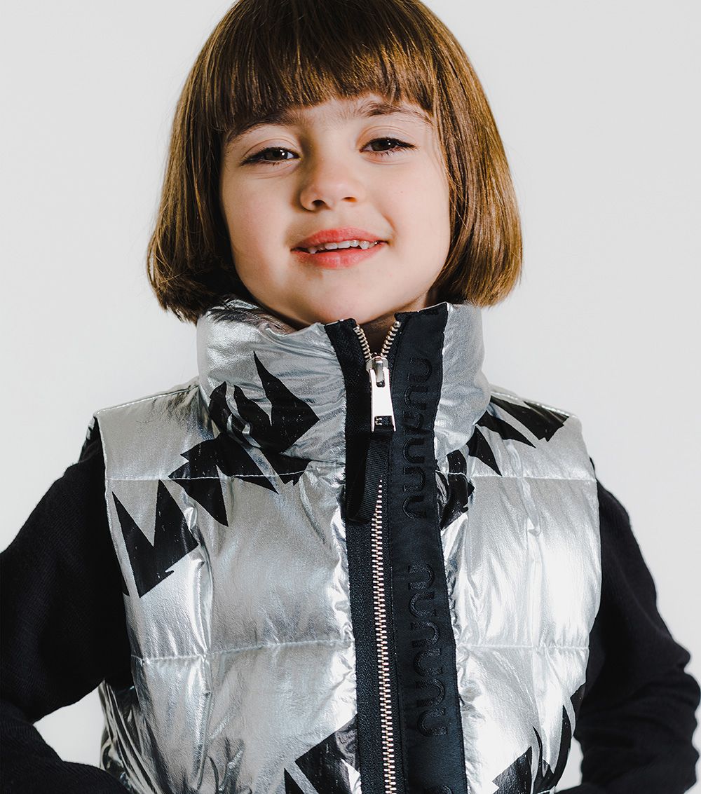 NUNUNU nununu down vest SILVER