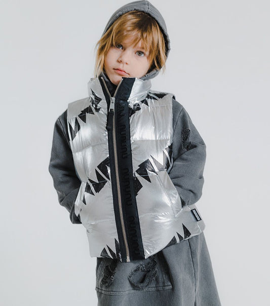 NUNUNU nununu down vest SILVER
