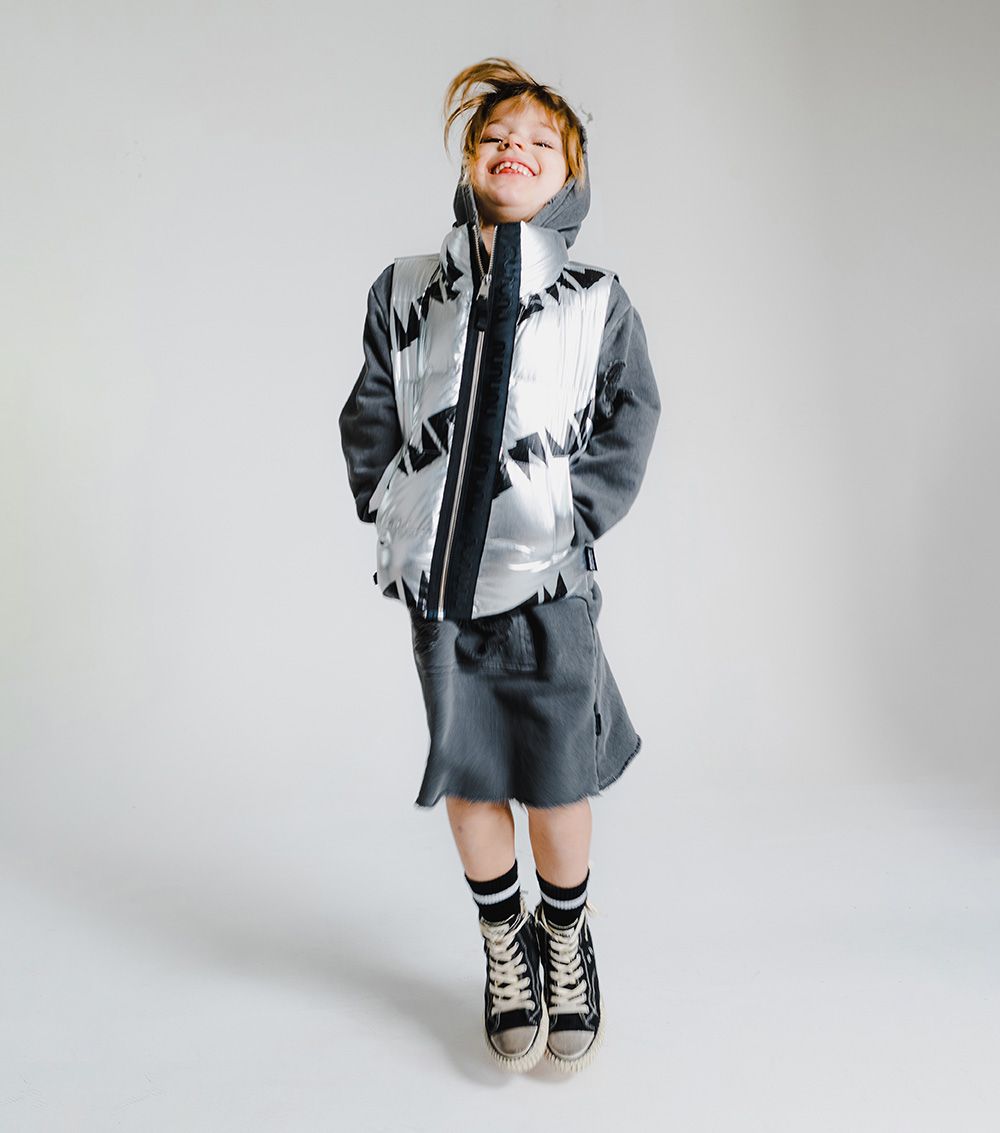 NUNUNU nununu down vest SILVER