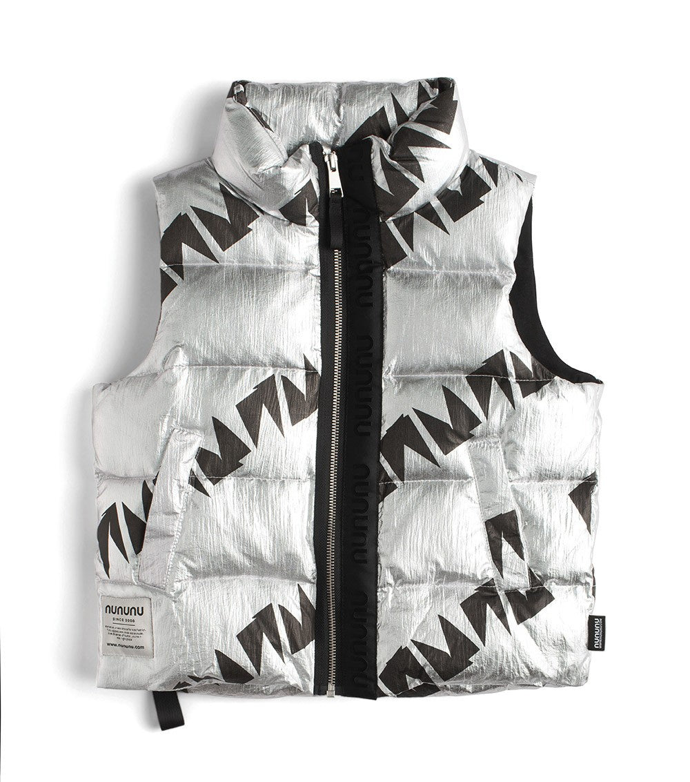 NUNUNU nununu down vest SILVER